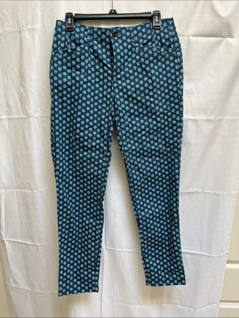 Orvis Teal Printed Women's Slim Trousers